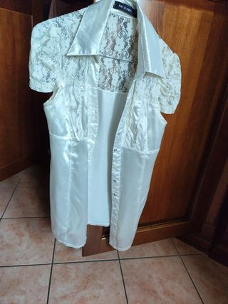 Blusa raso pizzo ME&ME tg S
