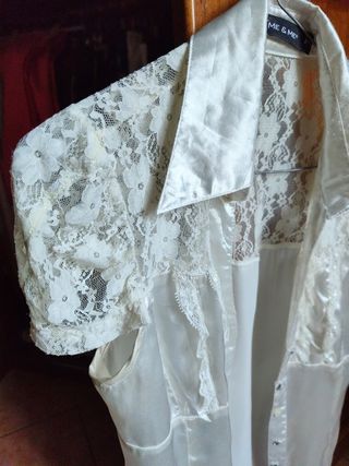 Blusa raso pizzo ME&ME tg S