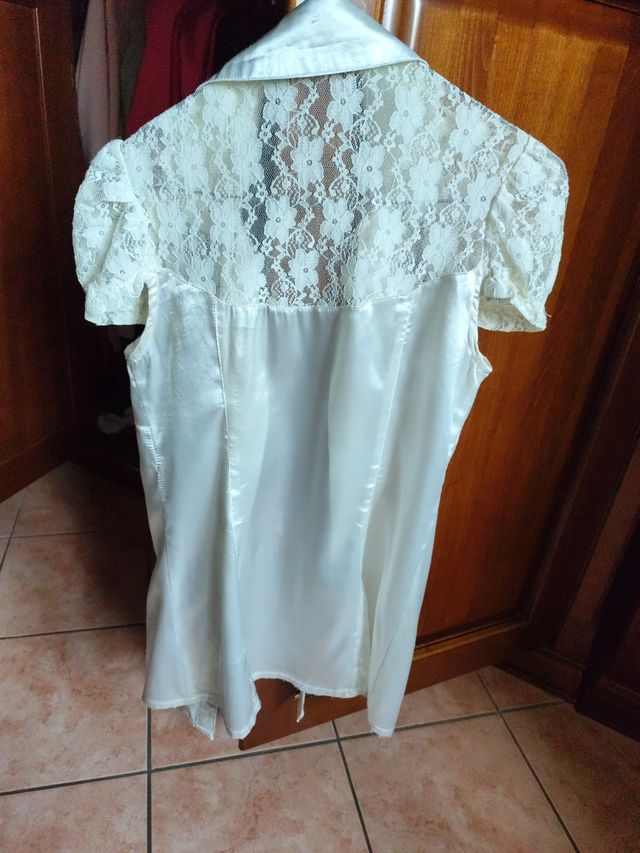 Blusa raso pizzo ME&ME tg S