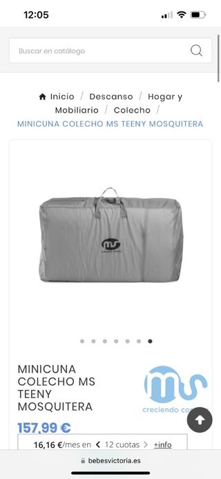 Minicuna colecho Teeny Ms mosquitera