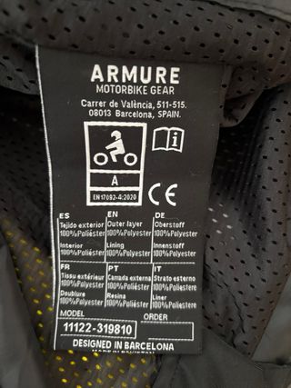 Chaqueta de moto Armure Hamo Waterproof mujer