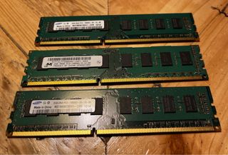 3 Memorias RAM de 2GB (6GB) 2Rx8 PC3
