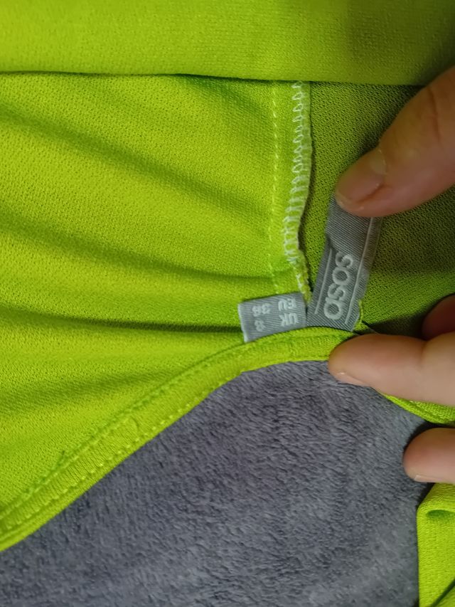 Vestido Asos verde talla S - nuevo