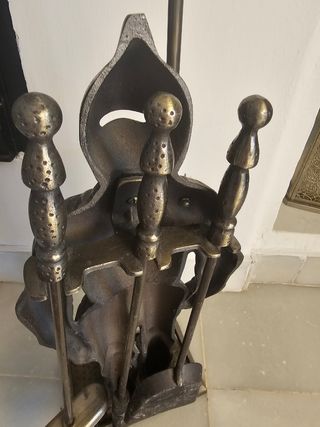 Set 3 herramientas chimenea caballero