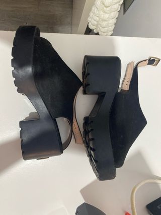 Zapatos plataforma negros