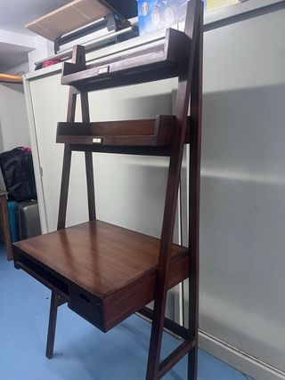 Escritorio con estantería Banak - Madera