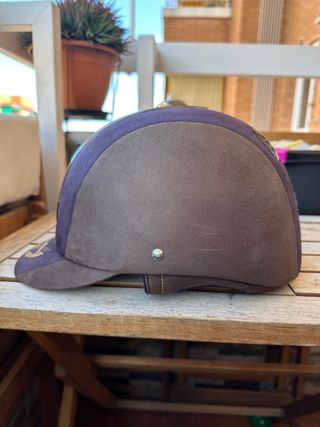 Casco equitación terciopelo Fouganza 53cm