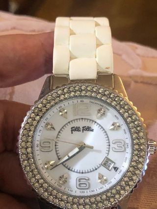 Reloj Folli Follie blanco con circonitas