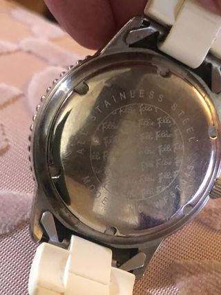 Reloj Folli Follie blanco con circonitas