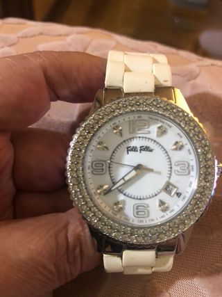 Reloj Folli Follie blanco con circonitas