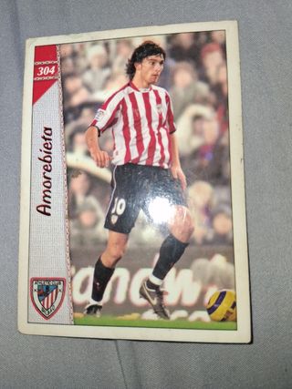 Cromo de futbol antiguo