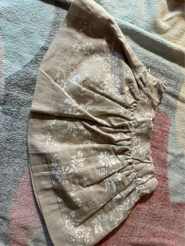 Traje niña eventos beige-rosa