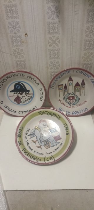 3 Piatti collezione BUON RICORDO