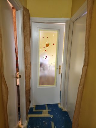 Puertas antiguas restauradas y lacadas