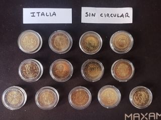 L47. Monedas Italia 2€ conmemorativas sin circular