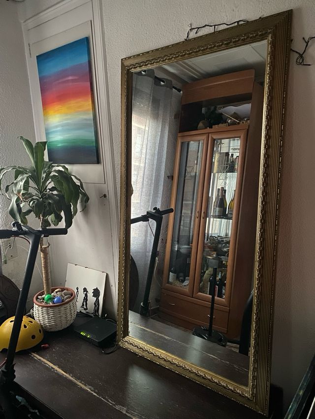 Espejo dorado vintage