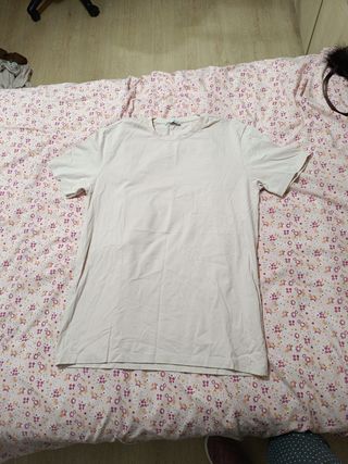Camiseta beige Zara XL hombre
