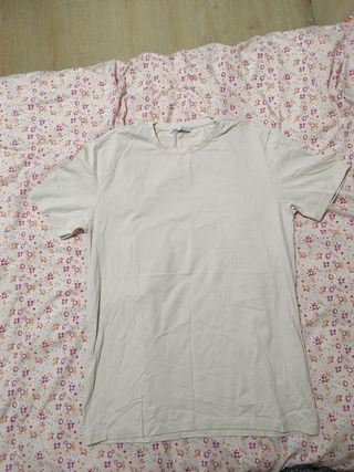 Camiseta beige Zara XL hombre