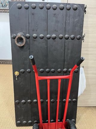 Puerta madera maciza antigua