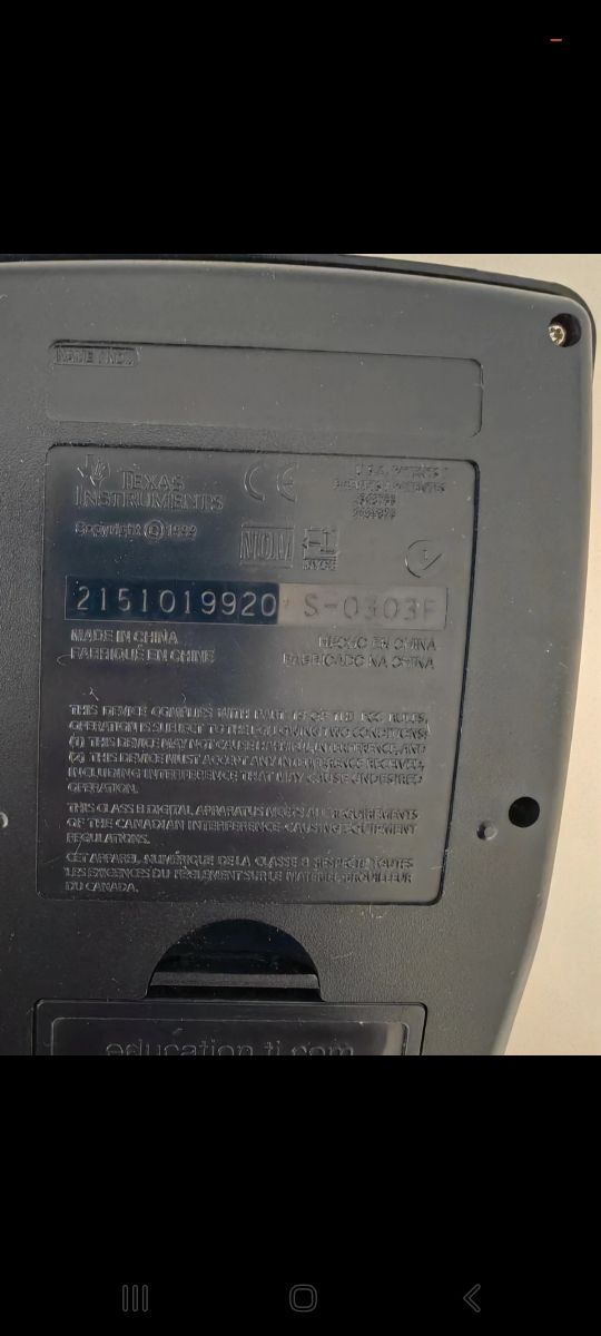 TI-89 Texas Instruments Calcolatrice