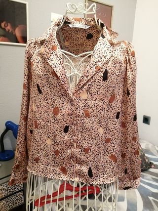 Camisa Zara estampado terrazo