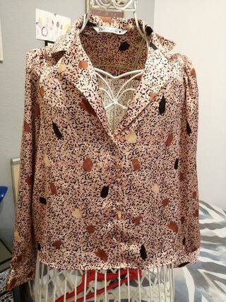 Camisa Zara estampado terrazo