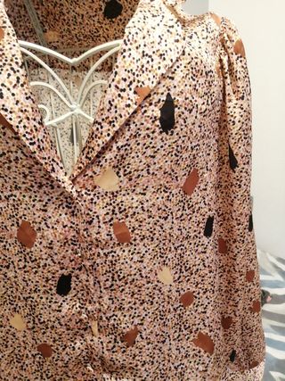 Camisa Zara estampado terrazo