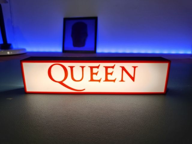 Lightbox, lampara de Queen