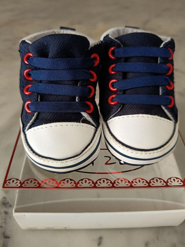 Scarpe neonato blu 
