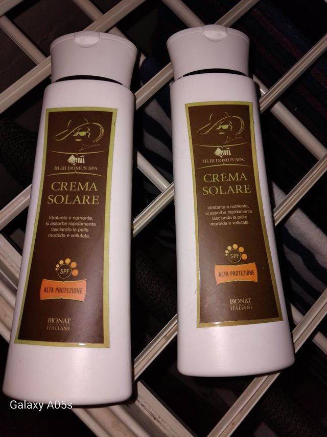 2 creme abbronzanti