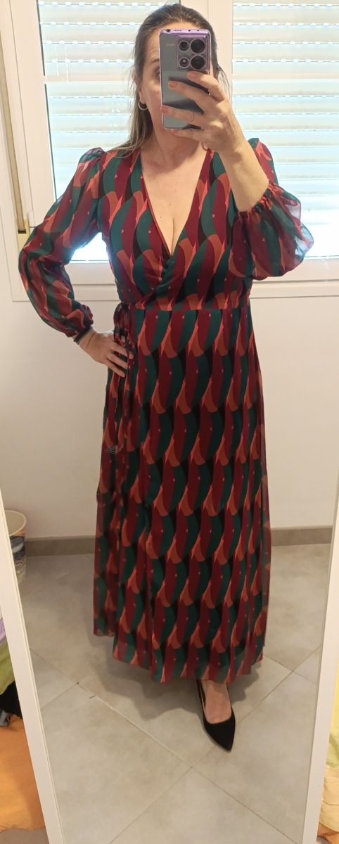 Vestido elegante ajustable a más o menos talla