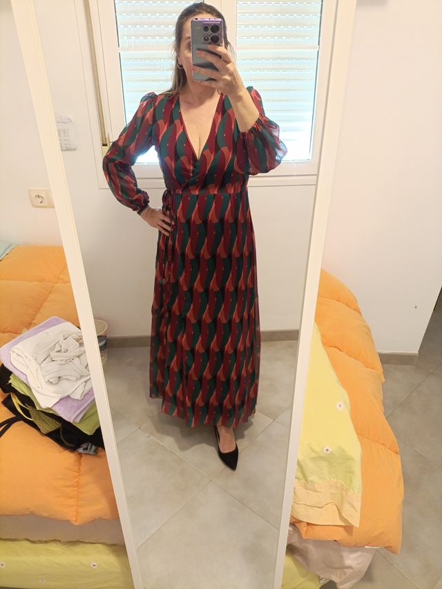 Vestido elegante ajustable a más o menos talla