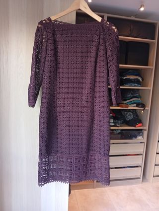 Vestido de encaje Massimo Dutti 
