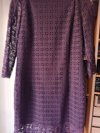 Vestido de encaje Massimo Dutti 