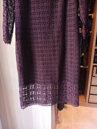 Vestido de encaje Massimo Dutti 