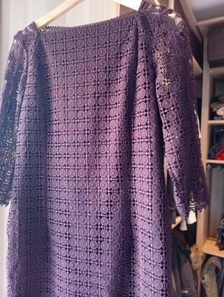 Vestido de encaje Massimo Dutti 