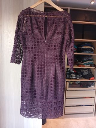 Vestido de encaje Massimo Dutti 