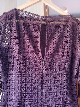 Vestido de encaje Massimo Dutti 