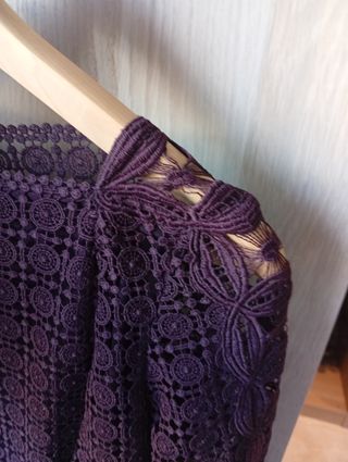 Vestido de encaje Massimo Dutti 