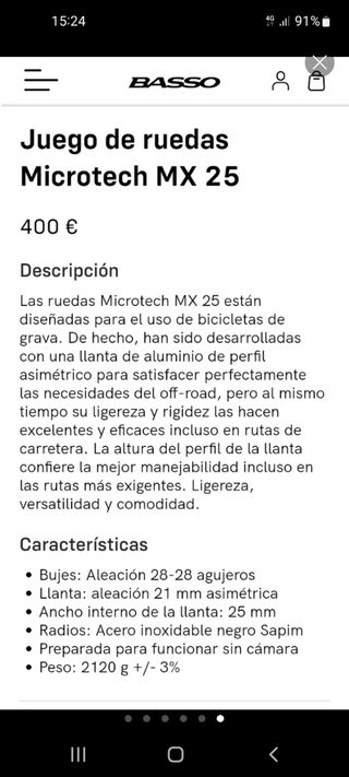 Ruedas gravel  black jack mx25  