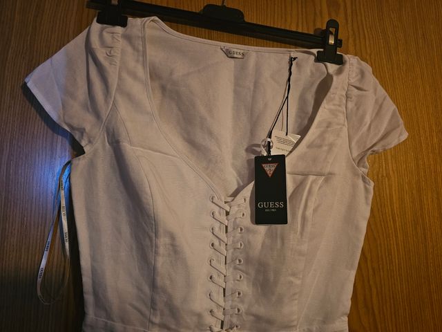 VESTIDO  blanco  GUESS nuevo a estrenar