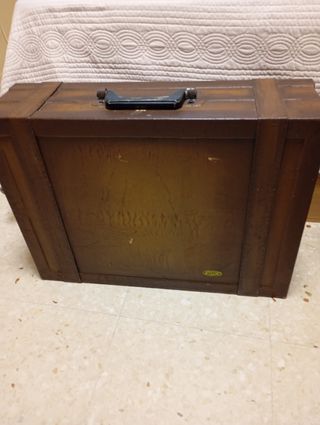 Maleta madera vintage decoración