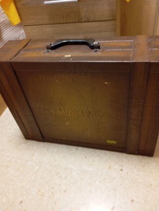 Maleta madera vintage decoración