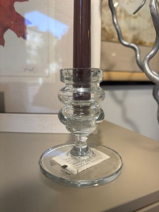 Porta velas de Cristal hecho a mano