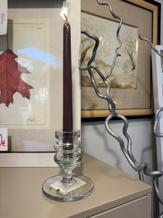 Porta velas de Cristal hecho a mano