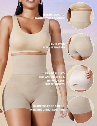 Faja moldeadora levanta glúteos beige