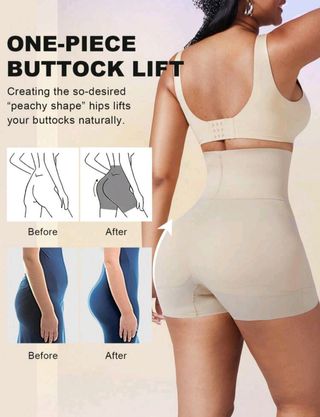 Faja moldeadora levanta glúteos beige