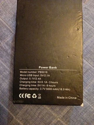 Batería portátil con grabadora de voZ