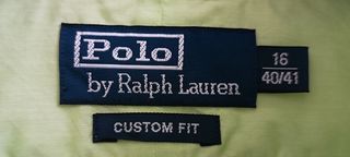 Camisa verde ”Polo by Ralph Lauren”. Talla 16.