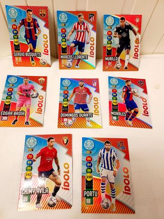 Cromos Adrenalyn XL ídolo 8 cartas